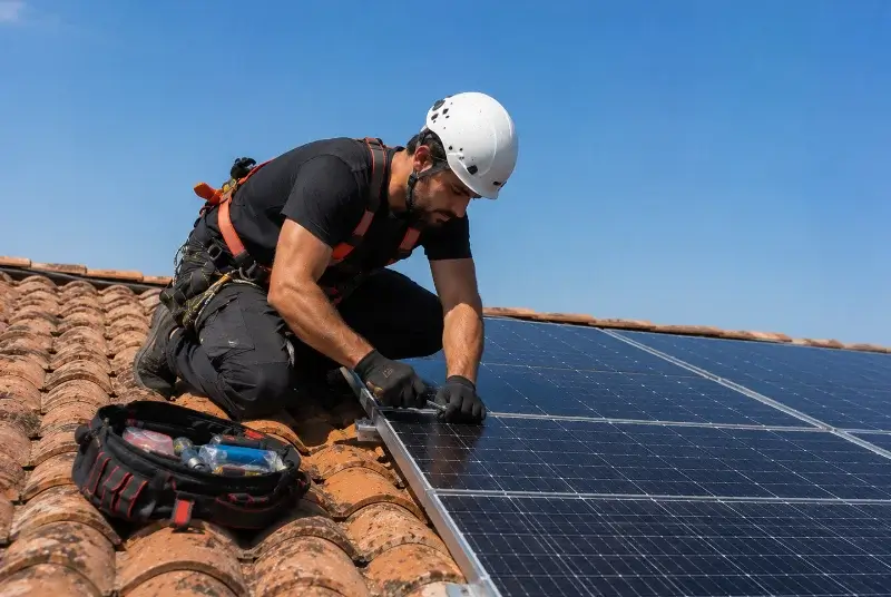 Maintenance et monitoring de panneaux solaires à Largeasse